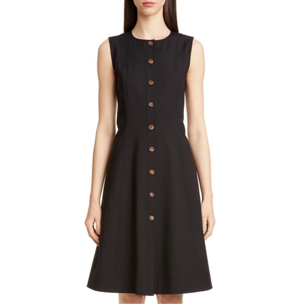 LAFAYETTE 148 NY Fahey‎ Dress Size 14 Plus Size Button Front Sleeveless